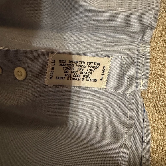 Blue Gitman Bros button down - Spread collar - Picture 5 of 5